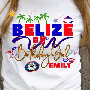 Belize 2023, Girls Trip 2023, Belize Vacation, Belize Flag, Birthday Squad, Birthday Girl Trip, Group Matching, Sister Trip, Belize Trip