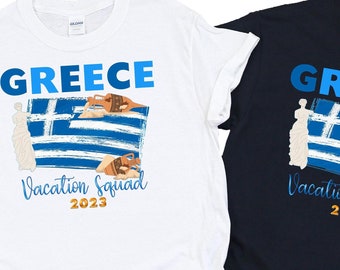 Greece Shirt, Greece 2023, Greek 2023, Group Matching, Europe Vacation, Family Vacation, Trip to Greece, Greece Flag, Greece Lovers