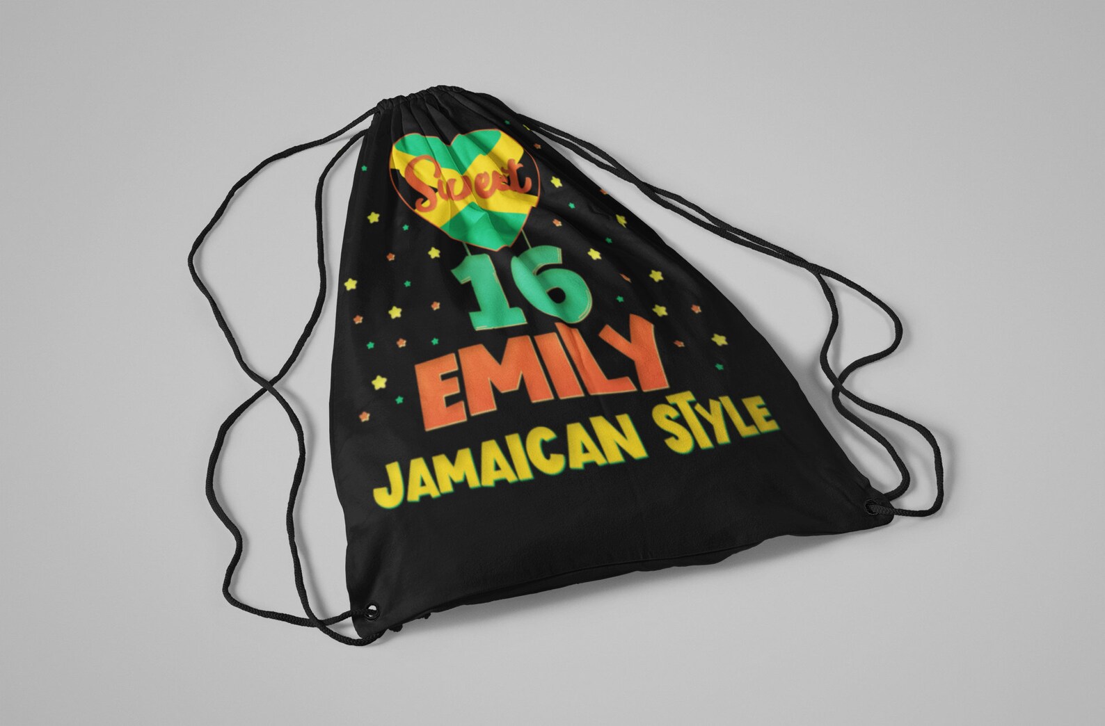 Jamaica Drawstring Bag Sport Bag Beach Bag Jamaica Birthday Etsy