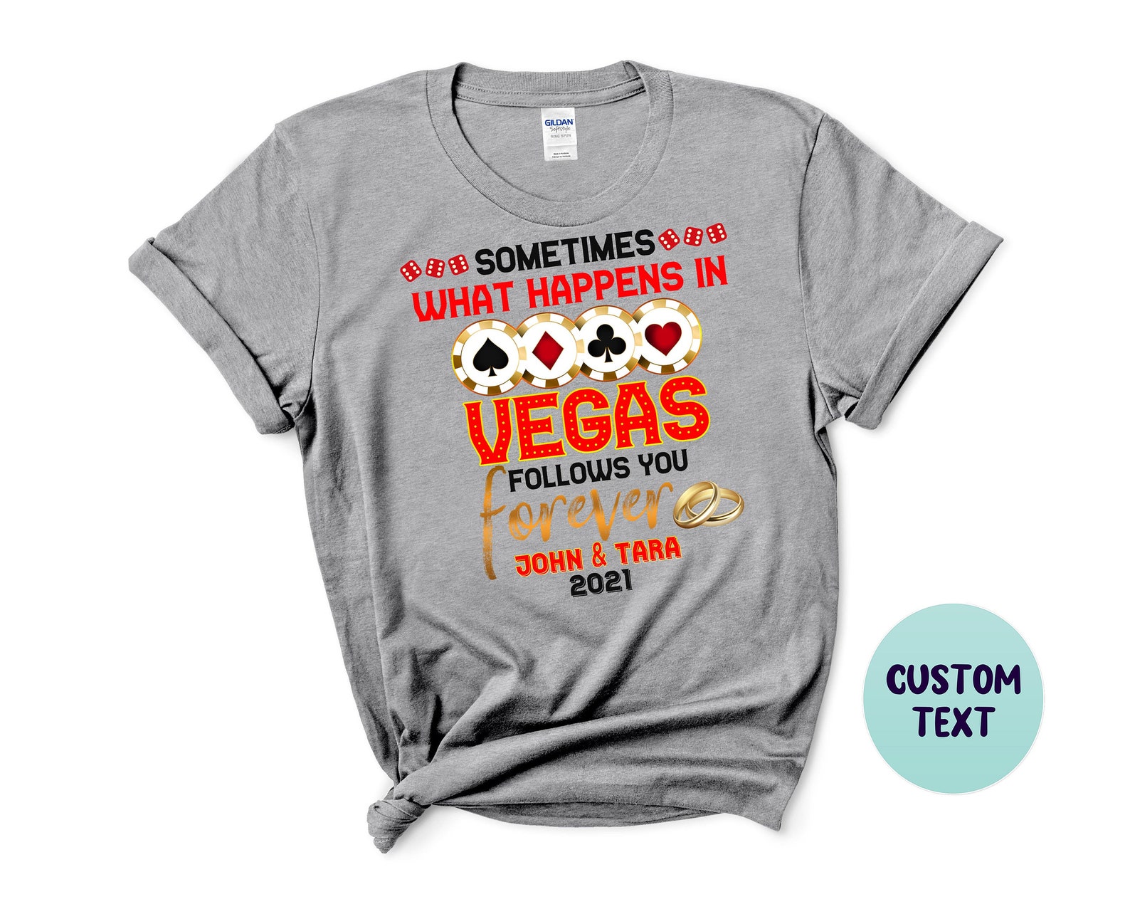 Las Vegas Anniversary Shirt Las Vegas Couples Shirt Las Etsy