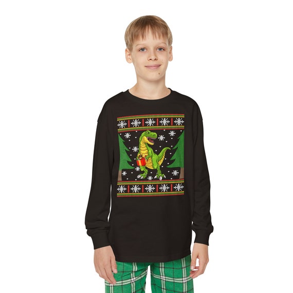 T rex christmas pajamas hotsell