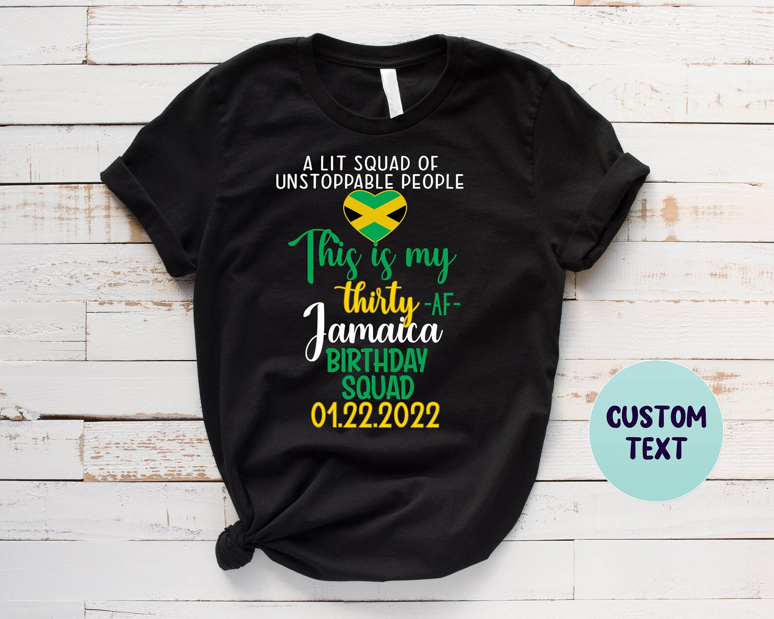 Jamaica Shirt Birthday Squad Cruise Shirt Jamaica Vacation Etsy