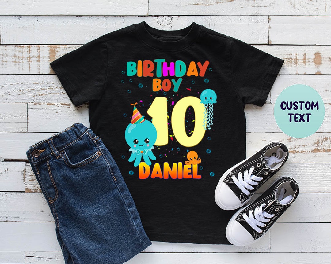 Octopus Birthday Underwater Birthday Octopus Shirt Under picture