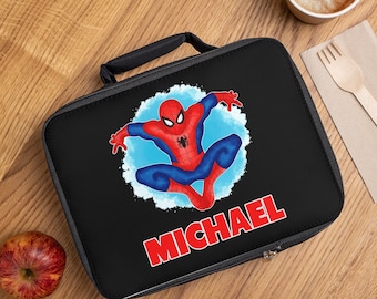 Custom Spiderman Kid Lunch Bag Personalized Lunch Bag Spiderman Lunch box personalized kid Spiderman Bag Lunch Box for boy Spiderman Gifts