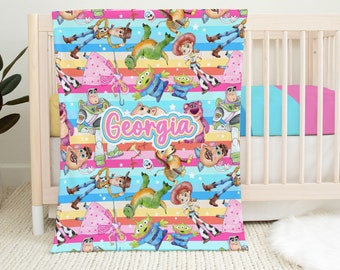 Toy Story Blanket Toy Story Room Decor Toy Story Gif Disney Toy Story Girl Custom Velveteen Blanket Toy Story Girl Blanket Toy Story Bedding