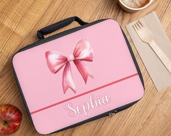Custom Girlie Lunch Bag Personalized Lunch Bag Lunch box Personalized kid Lunch bag Lunch Box Gift Elegant Lunch Bag Gift for Girl