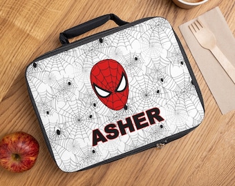 Custom Spiderman Kid Lunch Bag Personalized Lunch Bag Spiderman Lunch box personalized kid Spiderman Bag Lunch Box for boy Spiderman Gifts