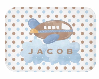 Kids Bath mat - Baby Bath Mat - Personalized Bath Mat - Bath Decor - Baby room Decor - Kids Bathroom Decor- BabyBoy Room Decor - Nursery mat