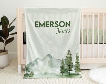 Couverture avec prénom, couverture pour bébé, couverture personnalisée, décoration pour chambre de bébé, cadeau de baby shower, cadeau personnalisé pour un nouveau-né, cadeau personnalisé pour nouveau-né