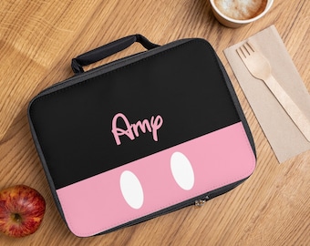 Bolsa para el almuerzo personalizada de Minnie Mouse Bolsa para el almuerzo personalizada Caja para el almuerzo Bolsa para el almuerzo personalizada para niños Bolsa para el almuerzo Regalo Bolsa para el almuerzo de Disney Regalo de Minnie