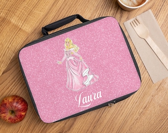 Sac à lunch princesse Disney personnalisé Sac à lunch personnalisé Aurora boîte à lunch personnalisé enfant sac à lunch Boîte à lunch pour fille Cadeau Aurora endormi