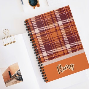 Fall Season Journal - Fall Notebook - Custom Notebook - Fall Decor - Pumpkin Pie Lovers - Pumpkin Diary - Spiral Notebook - Ruled Line Diary