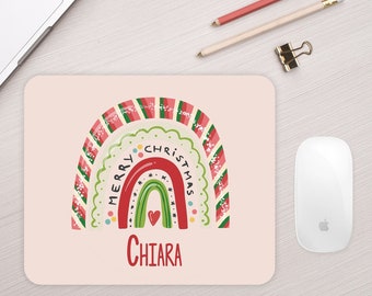 Alfombrilla de ratón personalizada de Navidad - Alfombrilla de ratón personalizada - Linda alfombrilla de ratón - Accesorios de escritorio - Alfombrilla de ratón para profesor - Alfombrilla de ratón rectangular