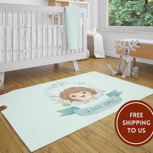 Cute Nursery Rug, Nursery Carpet, Area Rug for Kids Room, Carpet for Nursery, Boy Room, Personalized Rug, Baby Boy Room, Kids Rugs, Playmats