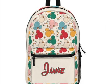Custom Christmas Disney Backpack Personalized School Bag Disney Trip girl bag personalized kid backpack Disney Gifts Disney Theme Park Bag