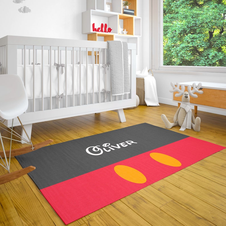 Mickey Mouse Rug, Mickey Mouse Room, Mickey Mouse Birthday, Mickey Mouse party, Mickey Mouse room, Mickey Mouse Decor, Mickey Mouse Nursery, Mickey Mouse Carpet