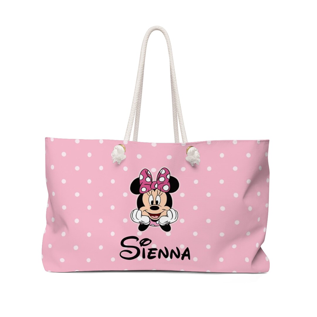Girls Weekender Bag Personalized Weekender Bag Travel Bag Minnie Mouse