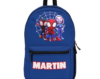 Custom Spidey Backpack Personalized School Bag Spidey Boy School Bag Personalized Kid Backpack Spidey Gift School Book Bag for boys