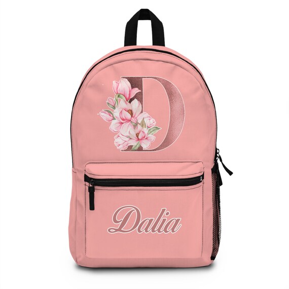 Custom Name Backpack Personalized School Bag Flower Girl  display picture 3