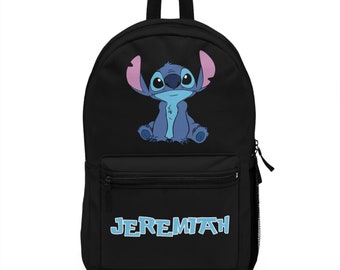Custom Stitch Backpack Personalized School Bag Lilo Stitch Bookbag School bag Personalized kid backpack Stitch Gift Disney School Bag