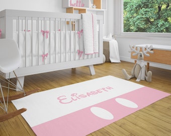 Minnie Mouse Rug, Nursery Carpet, Minnie Mouse Bedroom Decor, Carpet for Nursery, Girl Room, Personalized Rug, BabyGirl Room,Kids Rugs
