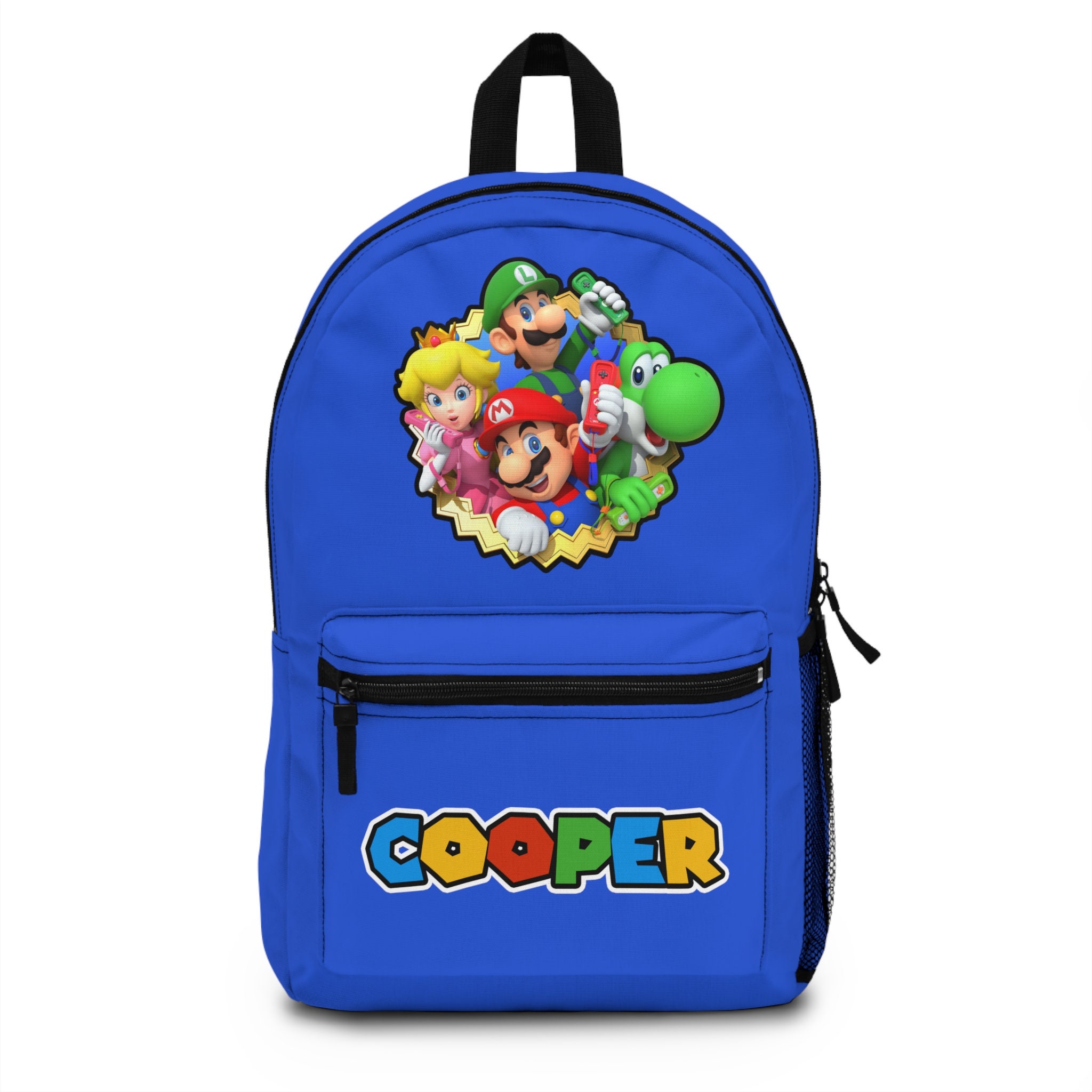 Custom Mario Backpack Personalized School Bag Super Mario Boy School ...