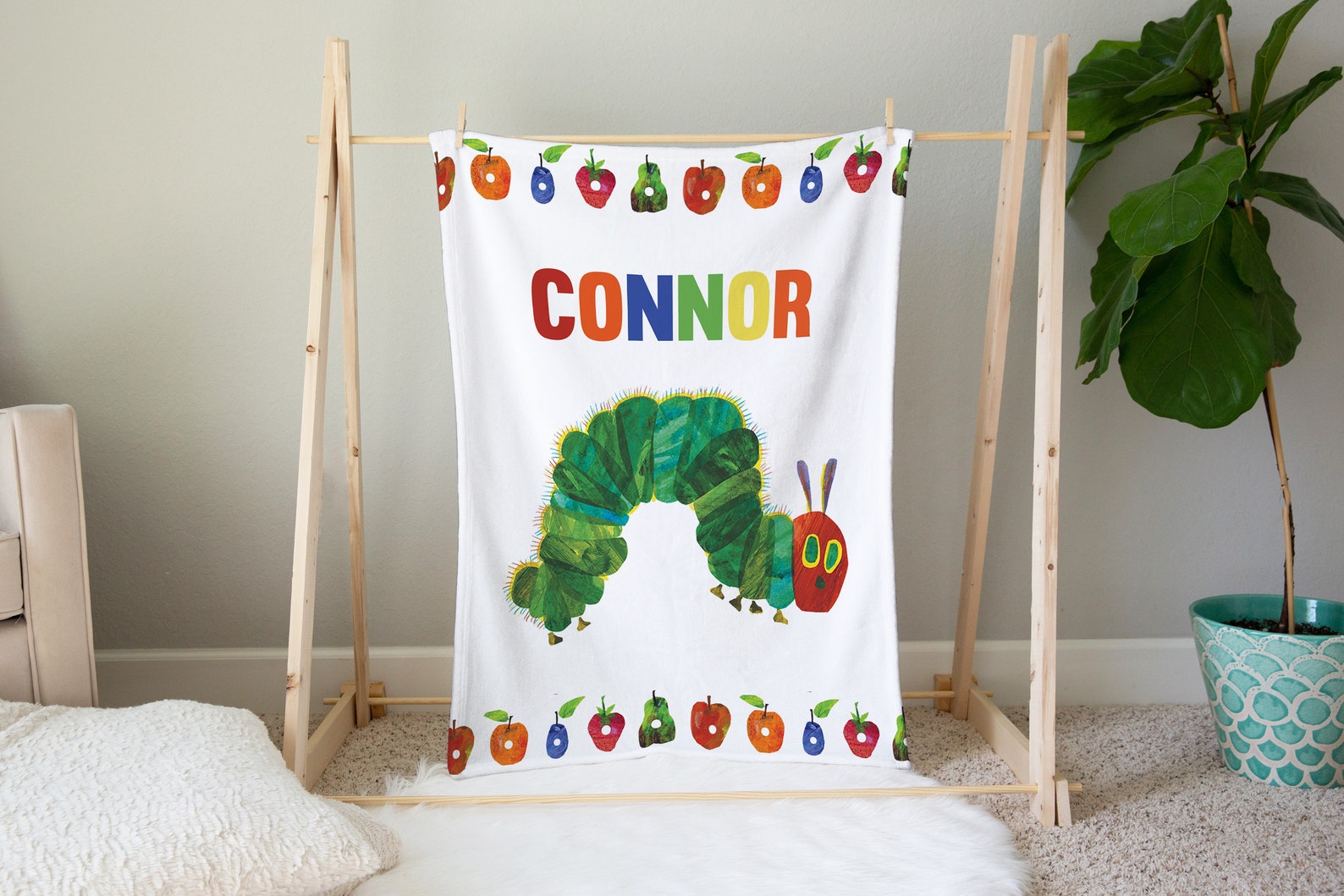 The Very Hungry Caterpillar Blanket