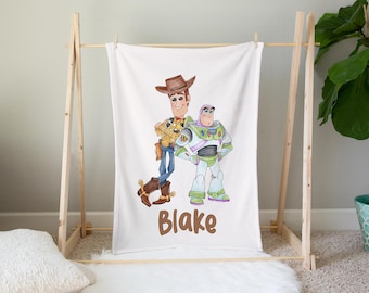 Toy Story Blanket Disney Toy Story Room Bedding Toy Story Gift Disney Toy Story Custom Blanket Personalized Blanket Toy Story Birthday