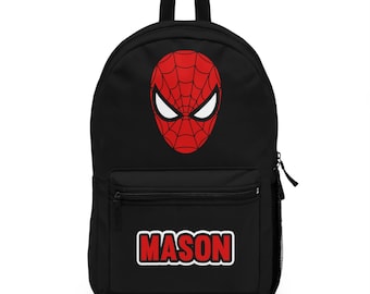 Custom Spiderman Backpack Personalized School Bag Spiderman Bookbag School bag personalized kid backpack Spiderman Gift School Bag for boys