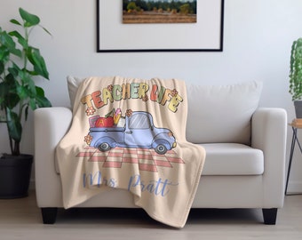 Teacher personalized Blanket Teacher Gift Teacher appreciation Gift Custom Teacher Gift personalized teacher gift gift for teacher christmas