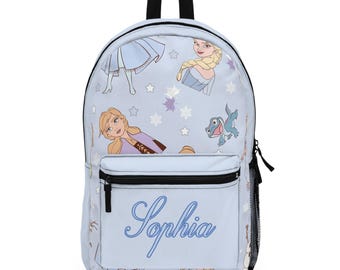 Custom Frozen Backpack Personalized School Bag Frozen Bookbag School bag Personalized kid backpack Frozen Gift Disney School Bag Frozen