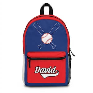 Custom Baseball Backpack Personalized School Bag Baseball School bag Personalized Bookbag Baseball Bag Baseball Gift Favor Boy Bag Baseball
