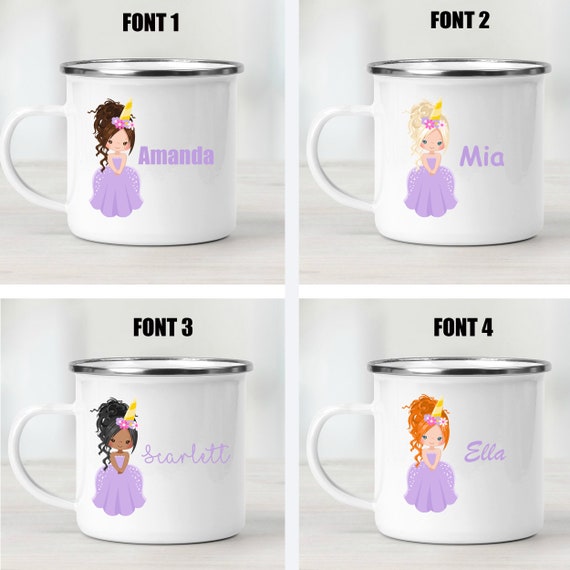 Personalized Kids Mug, Ballerina Kids Cup, Kid Mug, Custom Cup