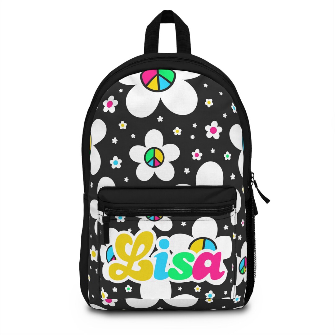 Custom Kid Backpack Personalized School Bag Groovy School Bag
