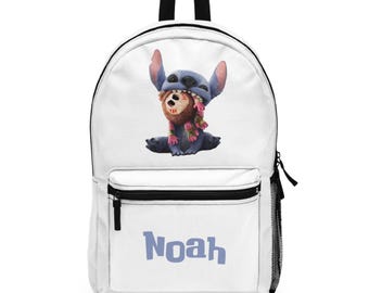 Custom Stitch Movie Backpack Personalized School Bag Lilo Stitch Bookbag School bag Personalized kid backpack Stitch Gift Disney School Bag
