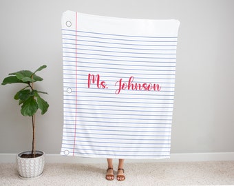 Teacher personalized Blanket Teacher Gift Teacher appreciation Gift Custom Teacher Gift personalized teacher gift gift for teacher christmas
