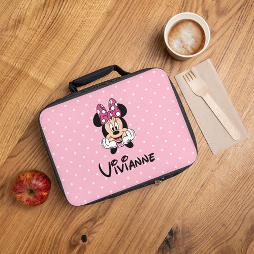 Bolsa de almuerzo personalizada de Minnie Mouse Bolsa de almuerzo personalizada Caja de almuerzo Bolsa de almuerzo personalizada para niños Caja de almuerzo Regalo Bolsa de almuerzo de Disney Regalo de Minnie