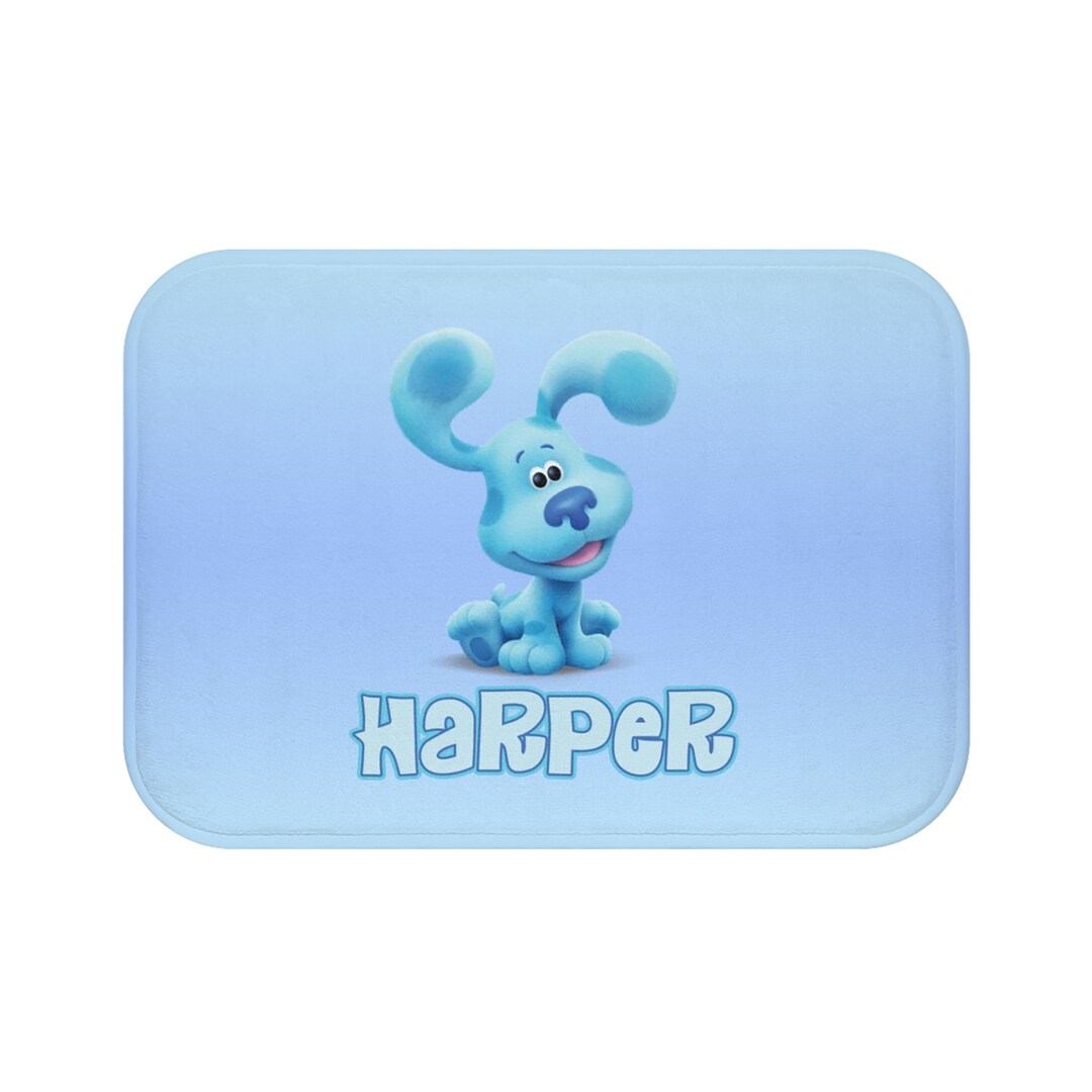 Bath Mat - Blue's Clues Bath Mat - Personalized Bath Mat - Bath Decor - Birthday Gift - Blue's ...