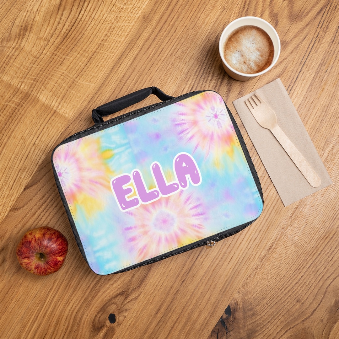 Custom Kid Lunch Bag Personalized Lunch Bag Tie Dye Lunch Box Personalized Kid Lunch Bag Tie Dye