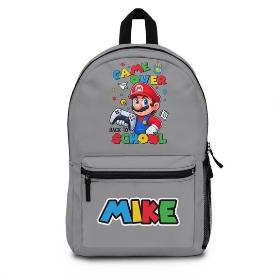 Custom made Super Mario Bros. Backpack Custom Mario Backpack Personalized School Bag Super Mario  main image 3