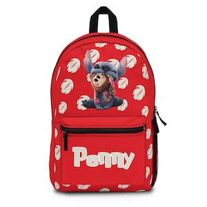 Custom Stitch Movie Backpack Personalized School Bag Lilo Stitch Bookbag School bag Personalized kid backpack Stitch Gift Disney School Bag