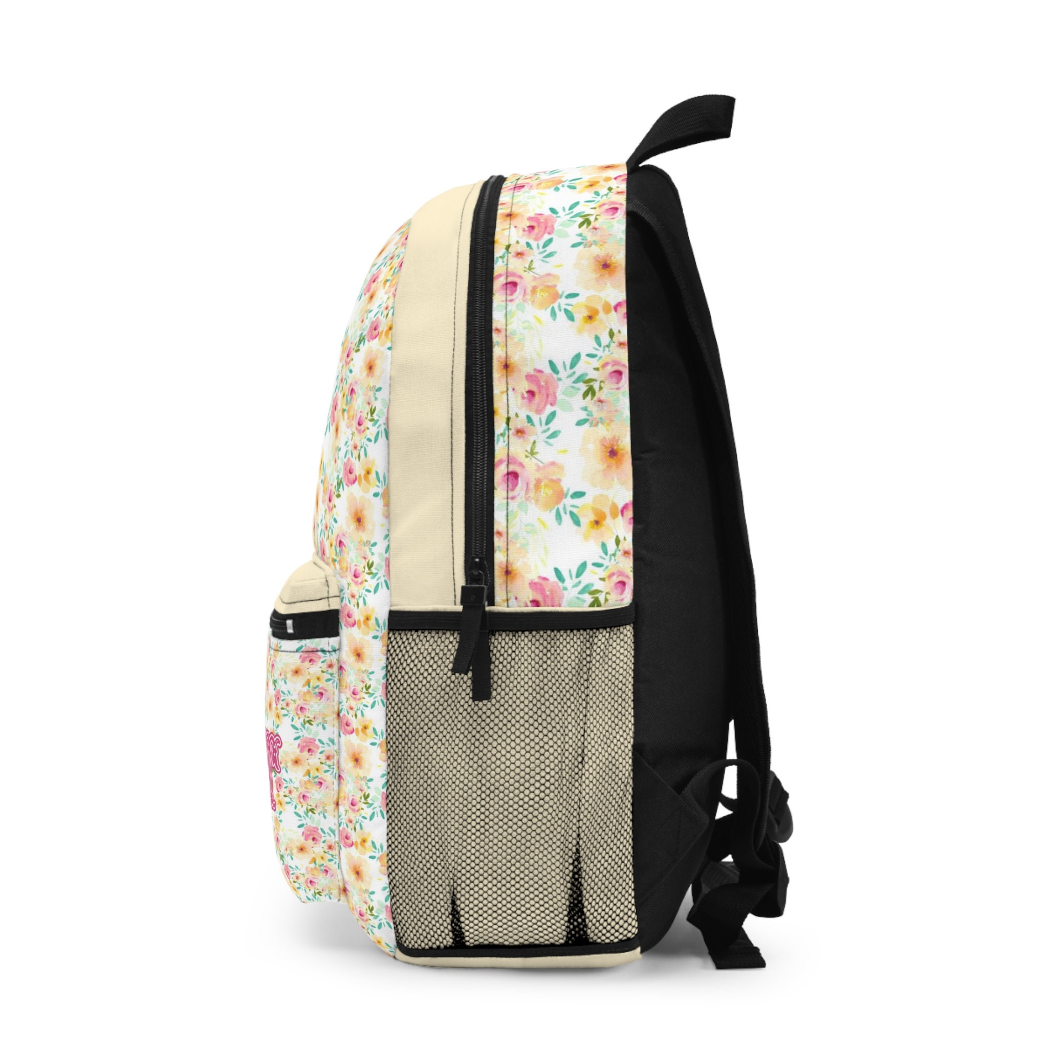 Custom Name Kid Flower Favor Girl Personalized Gift School Backpack