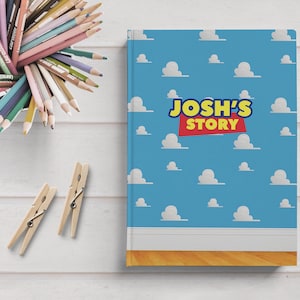 Toy Story Notebook, Personalized Notebook, Toy Story Favors, Toy Story Gifts, Toy Story Journal, Cute Ruled Lines Journal,Gift for kids