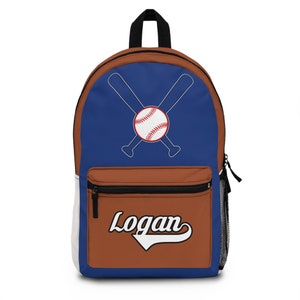 Custom Baseball Backpack Personalized School Bag Baseball School bag Personalized Bookbag Baseball Bag Baseball Gift Favor Boy Bag Baseball