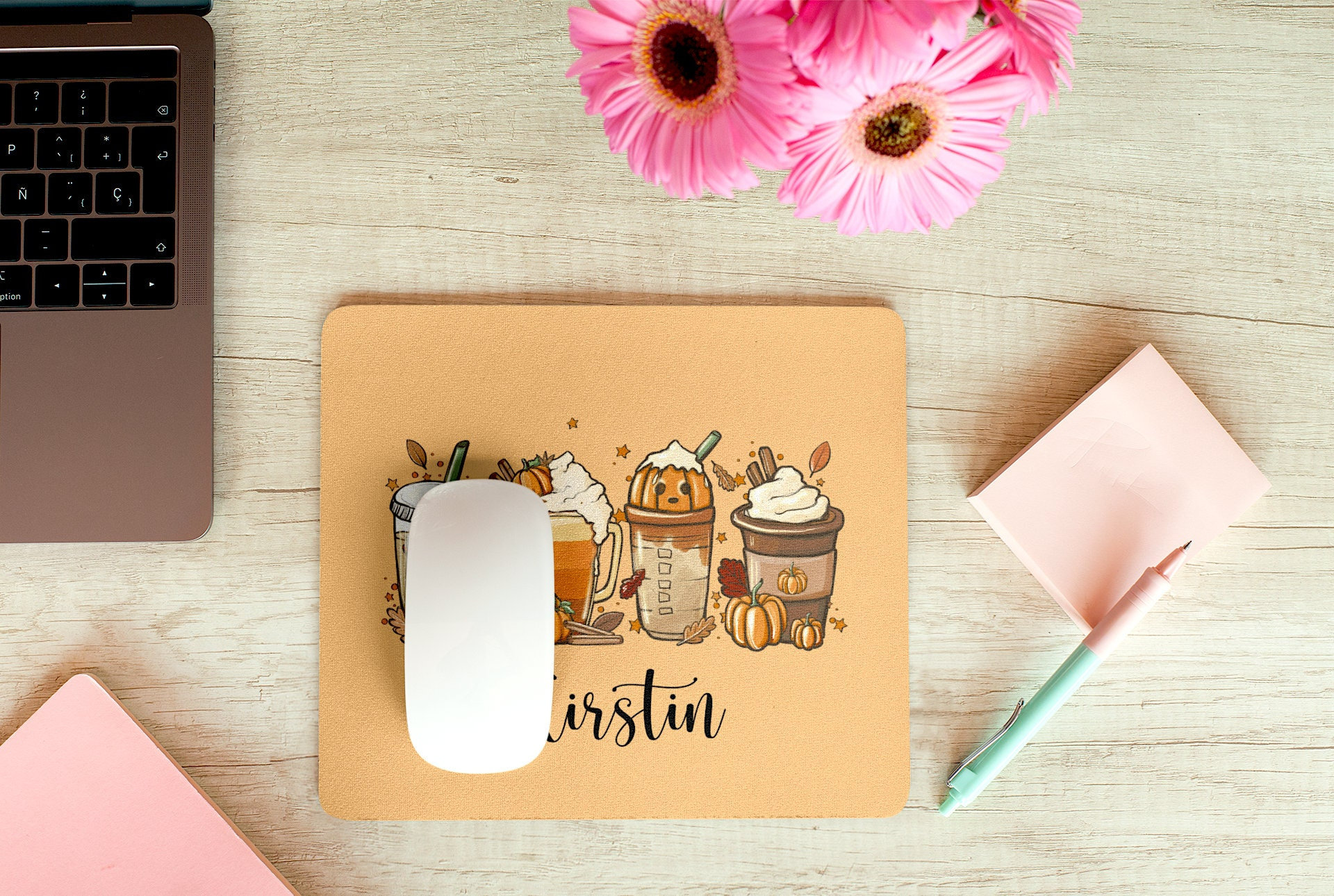 Fall Custom Mouse Pad Personalized Mouse Pad Cute Fall Etsy