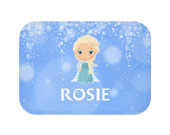 Bath mat - Frozen Bath Mat - Personalized Bath Mat - Bath Decor - Birthday Gift - Custom Gifts - Kids Bathroom Decor - Girl's Bathroom