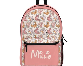 Custom Fall Disney Backpack Personalized School Bag Disney Trip girl bag personalized kid backpack Disney Gifts Disney Theme Park Bag