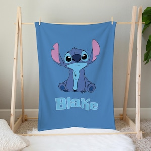 Lilo & Stitch Blanket Stitch Gift Stitch Birthday Kid Room Decor Disney Stitch Blanket Disney Gifts Stitch Decor Personalized Gift Stitch