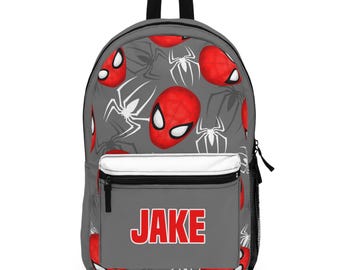 Custom Spiderman Backpack Personalized School Bag Spiderman Bookbag School bag personalized kid backpack Spiderman Gift School Bag for boys