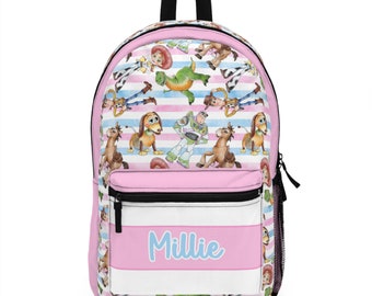 Toy Story Girl Backpack Personalized Back Pack Disney Trip Custom Toy Story School Bag Personalized Disney Gifts Disney Toy Story Birthday